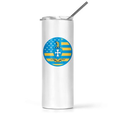 greeklife.store Sigma Chi Stainless Steel Skinny Tumbler 20 OZ, Vacuum Double Wall Insulated Tumbler Cup, Tumbler with Lid and Straw, Gift for Coffee Water Hot Cold Drinks (Sigma Chi - 2)
