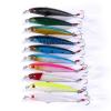 10Pcs 9cm/3.5in Hard Minnow Fishing Lures, Lifelike Swimbaits with 3D Eyes Simulation Painting Treble Hook Topwater Baits for Bass Trout Saltwater Freshwater Fishing view 1