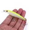 10Pcs 9cm/3.5in Hard Minnow Fishing Lures, Lifelike Swimbaits with 3D Eyes Simulation Painting Treble Hook Topwater Baits for Bass Trout Saltwater Freshwater Fishing view 4