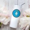 greeklife.store Sigma Chi Stainless Steel Skinny Tumbler 20 OZ, Vacuum Double Wall Insulated Tumbler Cup, Tumbler with Lid and Straw, Gift for Coffee Water Hot Cold Drinks (Sigma Chi - 1) view 2