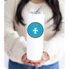 greeklife.store Sigma Chi Stainless Steel Skinny Tumbler 20 OZ, Vacuum Double Wall Insulated Tumbler Cup, Tumbler with Lid and Straw, Gift for Coffee Water Hot Cold Drinks (Sigma Chi - 1) view 3