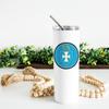 greeklife.store Sigma Chi Stainless Steel Skinny Tumbler 20 OZ, Vacuum Double Wall Insulated Tumbler Cup, Tumbler with Lid and Straw, Gift for Coffee Water Hot Cold Drinks (Sigma Chi - 1) view 4