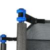 12 FT Trampoline Replacement Safety Enclosure Net for 6 Straight Poles Round Frame Trampolines, Breathable and Weather-Resistant with Adjustable Straps(NET ONLY) view 3