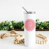 greeklife.store Delta Zeta Stainless Steel Skinny Tumbler 20 OZ, Vacuum Double Wall Insulated Tumbler Cup, Tumbler with Lid and Straw, Gift for Coffee Water Hot Cold Drinks (Delta Zeta - 2) view 2
