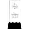6.75" Music Radianz Light Up Crystal Award, Personalized Music Crystal Trophy, Add Your Own Text, Prime view 1