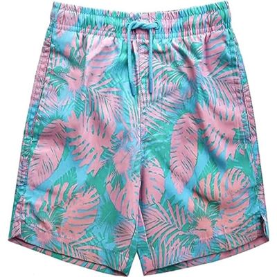 INGEAR Little Boys Quick Dry Swim Trunks UPF 50+ Beach Board Shorts Sizes 2T-14 Vibrant Patterns for Summer Adventures