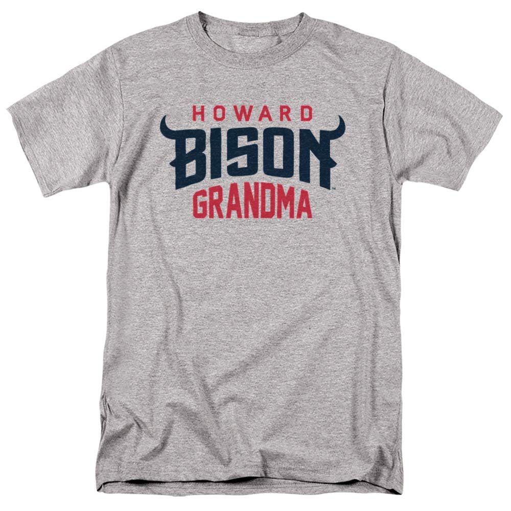 Howard University Official Grandma Unisex Adult T-Shirt, Athletic Heather, 4X-Large