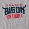 Howard University Official Grandma Unisex Adult T-Shirt, Athletic Heather, 4X-Large view 2