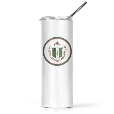 greeklife.store Delta Zeta Stainless Steel Skinny Tumbler 20 OZ, Vacuum Double Wall Insulated Tumbler Cup, Tumbler with Lid and Straw, Gift for Coffee Water Hot Cold Drinks (Delta Zeta - 4)