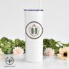 greeklife.store Delta Zeta Stainless Steel Skinny Tumbler 20 OZ, Vacuum Double Wall Insulated Tumbler Cup, Tumbler with Lid and Straw, Gift for Coffee Water Hot Cold Drinks (Delta Zeta - 4) view 4