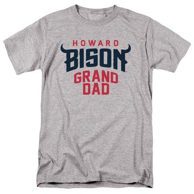 Howard University Official Grandpa Unisex Adult T-Shirt, Athletic Heather, 4X-Large