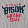 Howard University Official Grandpa Unisex Adult T-Shirt, Athletic Heather, 4X-Large view 2