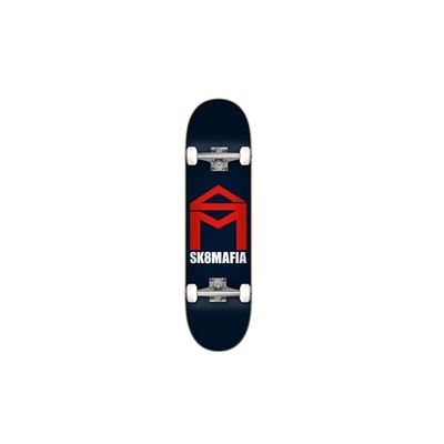 Sk8Mafia House Logo Navy 7.87"X31.60" Complete Skateboard
