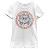 Disney The Aristocats Finish Fights Girl's Solid Crew Tee White view 2