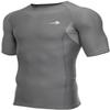 CompressionZ Men's Compression Shirt - Athletic Base Layer for Workouts Running Dry Fit Athletic Training Gray XX-Large view 2