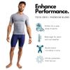 CompressionZ Men's Compression Shirt - Athletic Base Layer for Workouts Running Dry Fit Athletic Training Gray XX-Large view 3