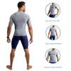 CompressionZ Men's Compression Shirt - Athletic Base Layer for Workouts Running Dry Fit Athletic Training Gray XX-Large view 4