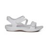 Aetrex Jillian Water-Friendly Sport Sandals for Women - Adjustable Strap Comfort Womens Sport Sandals for Beach Summer White view 2
