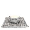 Leewadee Meditation Cushion Set  1 Round Zafu Meditation Pillow and 1 Square Roll-Up Zabuton Meditation Mat, Pillows Bundle Filled with Eco-Friendly Kapok, Black White view 1