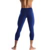CompressionZ Men's Compression Pants for Workout, Sports | Base Layer Running Tights Leggings(Capri 3/4, Navy, X-Large) view 2