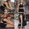 CompressionZ Women's Compression High Waisted Biker Shorts, Tummy Control for Workouts 10" Black Small view 2