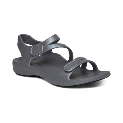 Aetrex Jillian Water-Friendly Sport Sandals for Women - Adjustable Strap Comfort Womens Sport Sandals for Beach Summer