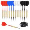 Accmor 12 Pcs Soft Tip Darts, 18g Plastic Tip Darts Set, Attach Extra 100 Black 2BA Replacement Tips, Soft Tip Darts for Electronic/Plastic Dartboard view 1