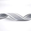 1.5inch Striped Webbing Blue-Gray & White Soft Webbing Knit Tape Ribbon Trim 38mm Width Webbing for Bag Strap Dog Collar Webbing by The Yard view 3