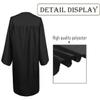 Happy Secret Black Matte Graduation Gown for Adults, Choir Robe for Church, Baptismal & Judge Robes view 3