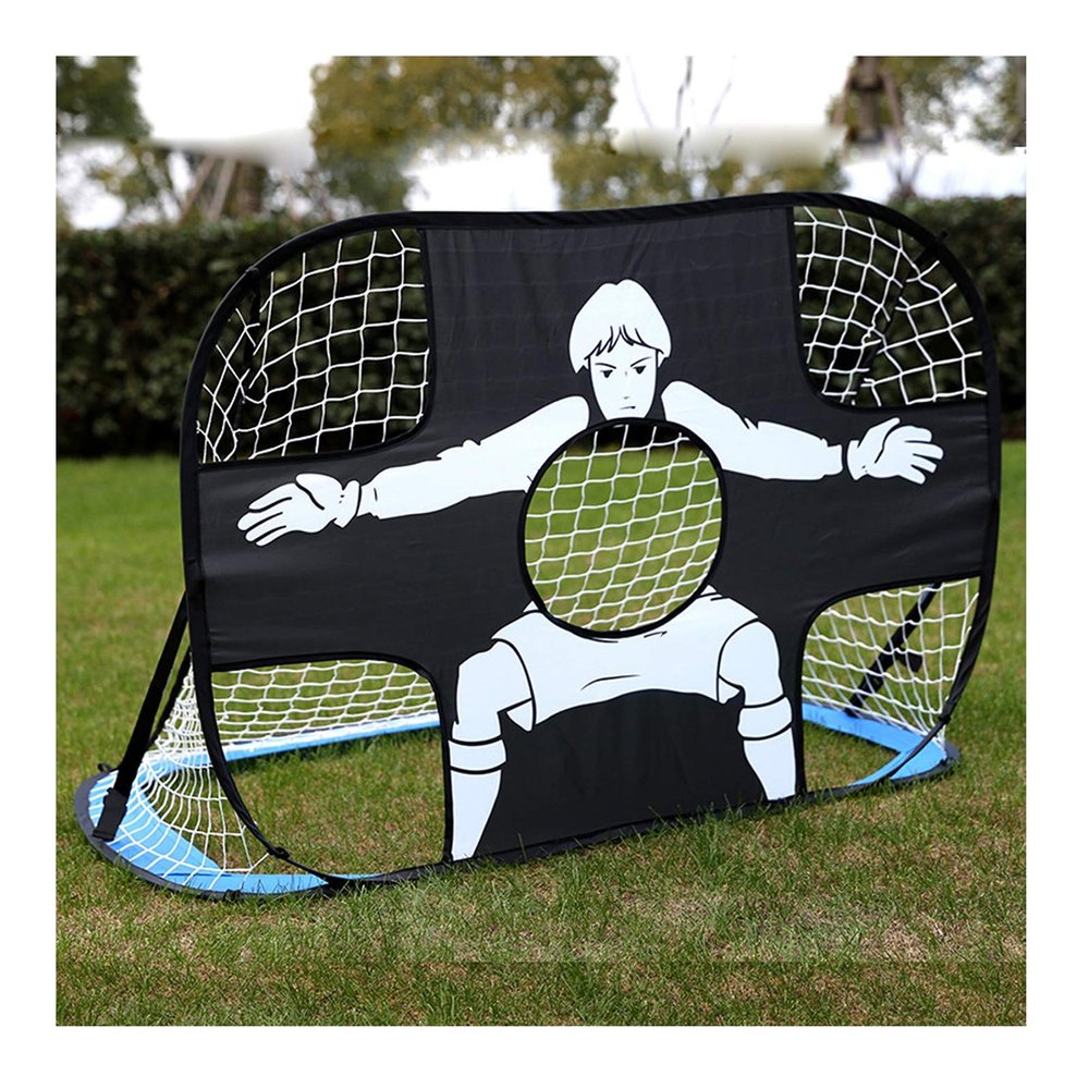 Soccer Goals Hua Outdoor Garden 2 in 1 Pop-up Football Goal, Folding Portable Kids Football Goal, Easy Installation, 110x80x80cm