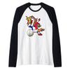Dabbing Unicorn France Volleyball Fans Jersey - French Flag Raglan Baseball Tee view 1