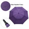 G4Free 68 Inch Automatic Open Golf Long Umbrella Extra Large Oversize Double Canopy Vented Windproof Waterproof Stick Umbrellas(Purple) view 4