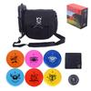 CROWN ME Disc Golf Set, Disc Golf Starter Set,Includes 1pc Bag with Water Bottle Pocket and Accessory Pocket, 2pcs Drivers, 2pcs Mid-Ranges, 2pcs Putters, 1pc Mini Disc Marker and 1pc Towel view 1