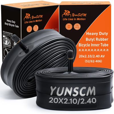 2-PCS 20" Heavy Duty Bike Tire Tubes 20x2.10/2.40 Schrader Valve (52/62-406) 20 Bicycle Inner Tubes Compatible with 20x2.10 20x2.125 20x2.20 20x2.25 20x2.3 20x2.35 20x2.4 Tire Tubes