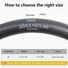 2-PCS 20" Heavy Duty Bike Tire Tubes 20x2.10/2.40 Schrader Valve (52/62-406) 20 Bicycle Inner Tubes Compatible with 20x2.10 20x2.125 20x2.20 20x2.25 20x2.3 20x2.35 20x2.4 Tire Tubes view 2