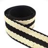 1.5'' Black&White Striped Webbing Dog Collar Webbing Knit Tape Key Fob Webbing Bag Strap Ribbon Trim Cotton Webbing 38mm Width Webbing view 4