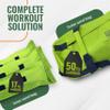 Sandbags for Working Out - 50 lbs - Adjustable Heavy Duty Equipment for Weight Training - 1 Outer, 3 Inner Sandbags - Portable Tough Workout - Green Non Slam view 3