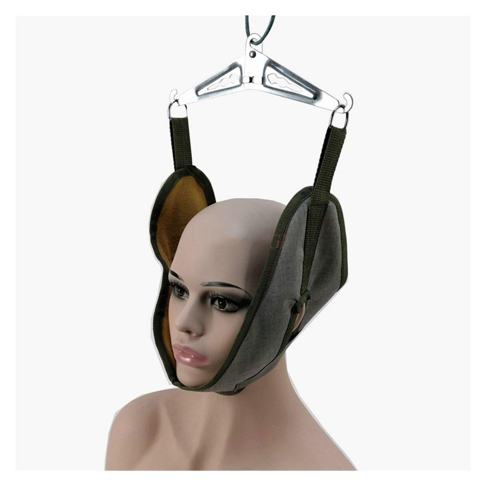 SADDPA DSMYYXGS Cervical Traction Belt Home Neck Stretching Fixation Belt Correction Hanging Neck Adult Children Traction Headgear
