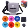 CROWN ME Disc Golf Set, Disc Golf Starter Set,Includes 1pc Bag with Water Bottle Pocket and Accessory Pocket, 2pcs Drivers, 2pcs Mid-Ranges, 2pcs Putters, 1pc Mini Disc Marker and 1pc Towel view 1