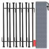 Beefoor Heavy Duty Steel Tent Stakes - Tarp Pegs Camping Stakes for Outdoor Camping Canopy and tarp, 12 inch 10PC Pack view 1