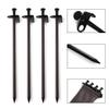 Beefoor Heavy Duty Steel Tent Stakes - Tarp Pegs Camping Stakes for Outdoor Camping Canopy and tarp, 12 inch 10PC Pack view 3