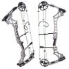 Archery Compound Bow and Arrow Set Adults Teens Hunting Bow Magnesium Alloy Riser Draw Weight 30-70lbs Draw Length 19"-31" Adjustable 320fps (Bow Set Gray) view 2
