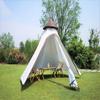 12'x 10' x8'Large Space Tower Bell Tipi Tent for Family 3-4 Person Camping Tents Double Layers Lightweight Waterproof Teepee Pyramid Tent view 2
