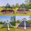 12'x 10' x8'Large Space Tower Bell Tipi Tent for Family 3-4 Person Camping Tents Double Layers Lightweight Waterproof Teepee Pyramid Tent view 4