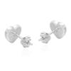 AeraVida 9mm Sterling Silver Green Malachite Heart Stud Earrings for Women Romantic Valentine Love Design Casual Post Jewelry Lightweight Gift for All Occasions view 3