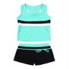 Yartina Kids Girls Two Piece Swimsuit Rash Guard Tankini Summer Bathing Set Swimwear Tank Top with Boyshorts Mint Green 8 view 1