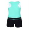 Yartina Kids Girls Two Piece Swimsuit Rash Guard Tankini Summer Bathing Set Swimwear Tank Top with Boyshorts Mint Green 8 view 4