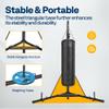 VIVOHOME Height Adjustable Foldable Heavy Duty Boxing Punching Bag Stand Steel Sandbag Rack Freestanding Up to 132 lbs for Home Fitness Stable view 3
