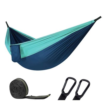 Single & Double Hammock Outdoor Camping Parachute Hammock Backpack Travel Survival Hunting Sleeping Portable Hanging Garden Swing Bed