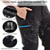NATUVENIX Hiking Pants for Men, Lightweight Mens Travel Pants Quick Dry Fishing Pants Men Water Resistant Outdoor Pants Work view 4